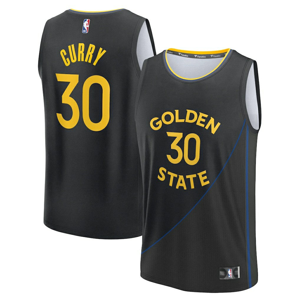 Stephen Curry Golden State Warriors Youth Fast Break Replica Player Jersey sale - Statement Editi- Black outlet