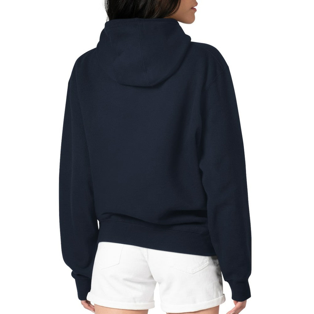Vancouver Canucks G-III 4Her by Carl Banks Women's Animal Print Heart Fleece Pullover Hoodie - Navy Hoodies