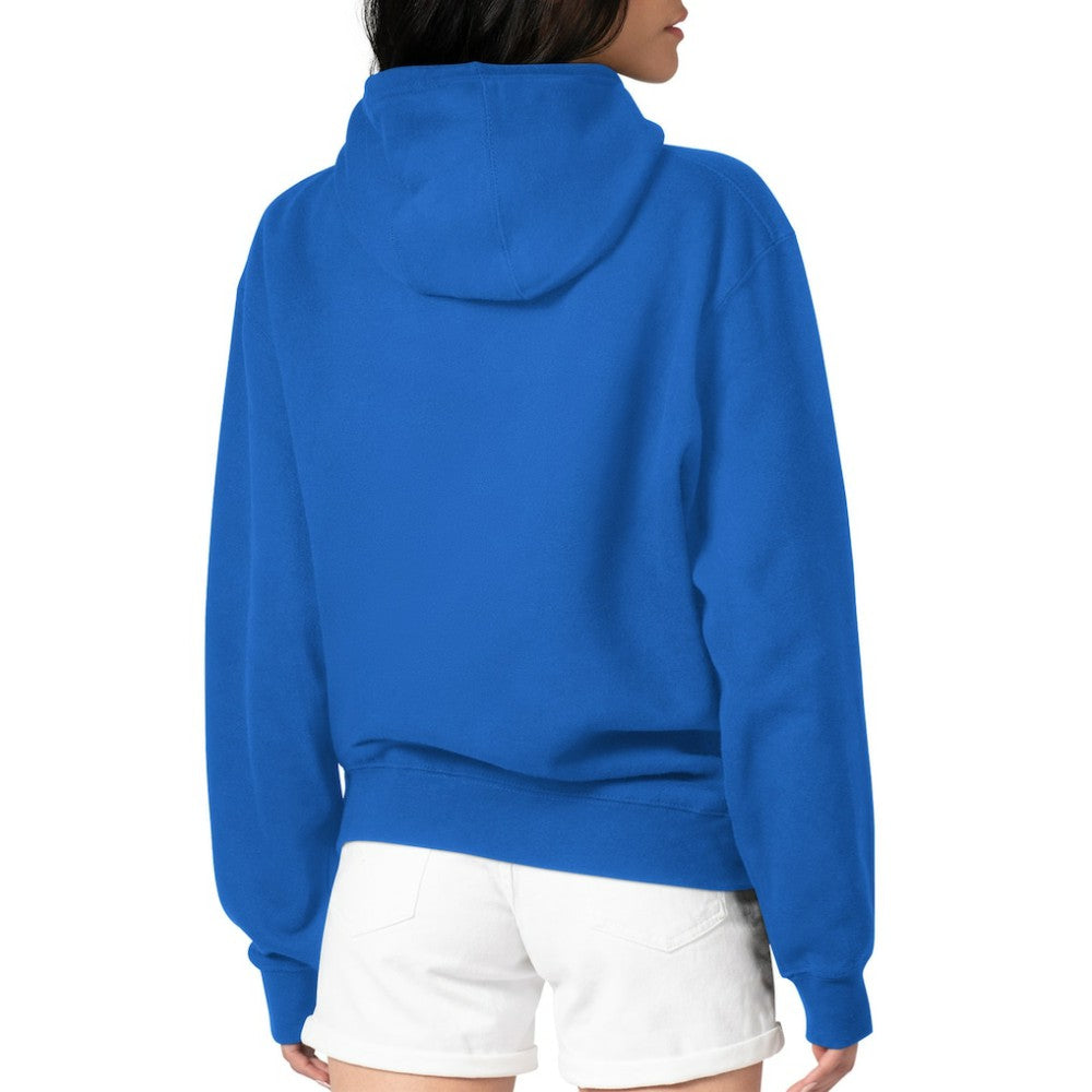 St. Louis Blues G-III 4Her by Carl Banks Women's Animal Print Heart Fleece Pullover Hoodie - Blue Hoodies