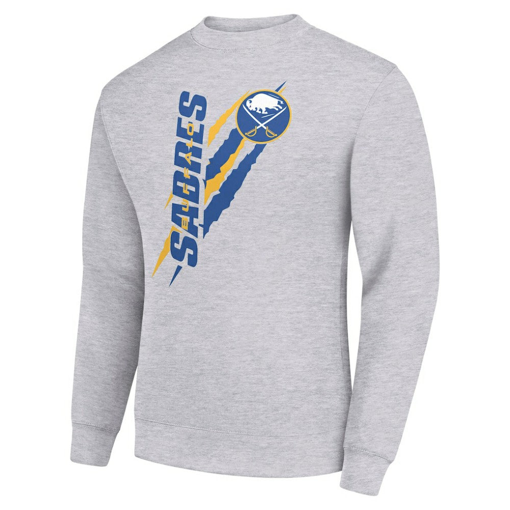 Buffalo Sabres Starter Color Scratch Pullover Sweatshirt - Heather Gray Sweatshirts