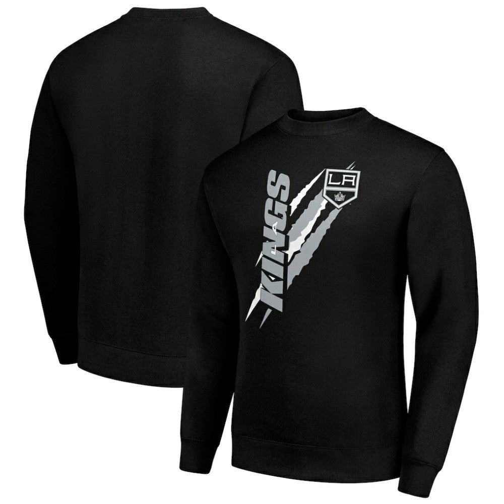 Los Angeles Kings Starter Color Scratch Pullover Sweatshirt - Black Sweatshirts