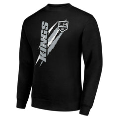 Los Angeles Kings Starter Color Scratch Pullover Sweatshirt - Black Sweatshirts