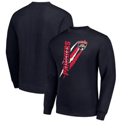 Florida Panthers Starter Color Scratch Pullover Sweatshirt - Navy Sweatshirts
