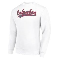 Columbus Blue Jackets Starter  Tailsweep City Pullover Sweatshirt - White Sweatshirts