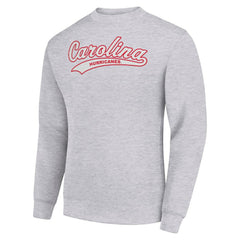 Carolina Hurricanes Starter  Tailsweep City Pullover Sweatshirt - Heather Gray Sweatshirts