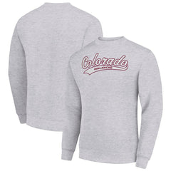 Colorado Avalanche Starter  Tailsweep City Pullover Sweatshirt - Heather Gray Sweatshirts