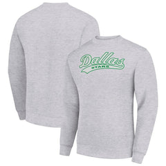 Dallas Stars Starter  Tailsweep City Pullover Sweatshirt - Heather Gray Sweatshirts