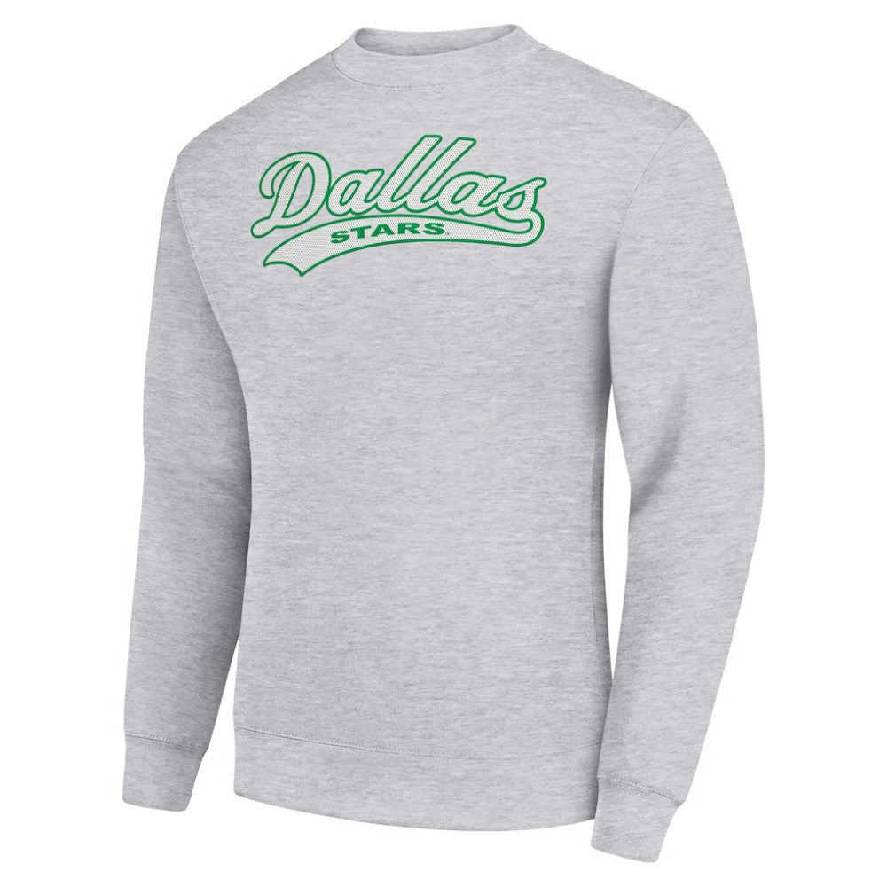 Dallas Stars Starter  Tailsweep City Pullover Sweatshirt - Heather Gray Sweatshirts