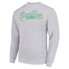 Dallas Stars Starter  Tailsweep City Pullover Sweatshirt - Heather Gray Sweatshirts