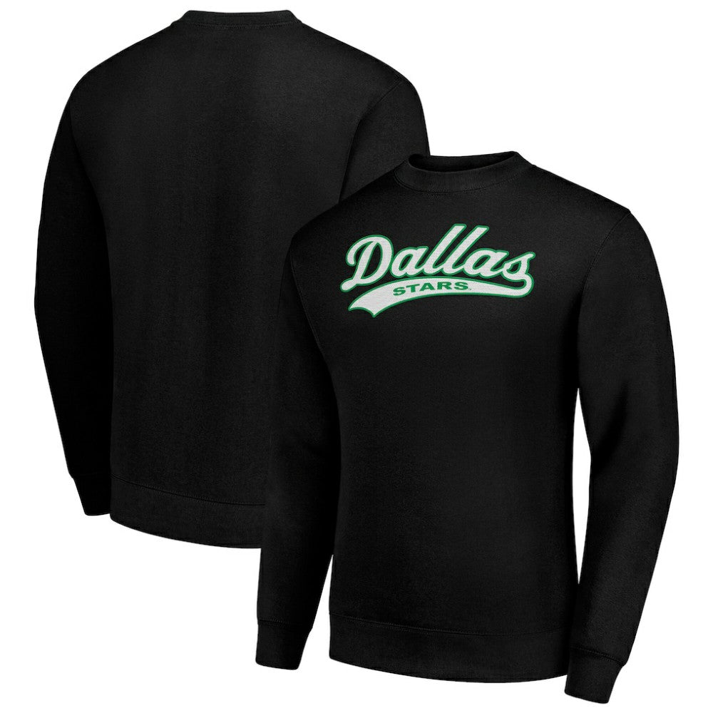 Dallas Stars Starter  Tailsweep City Pullover Sweatshirt - Black Sweatshirts