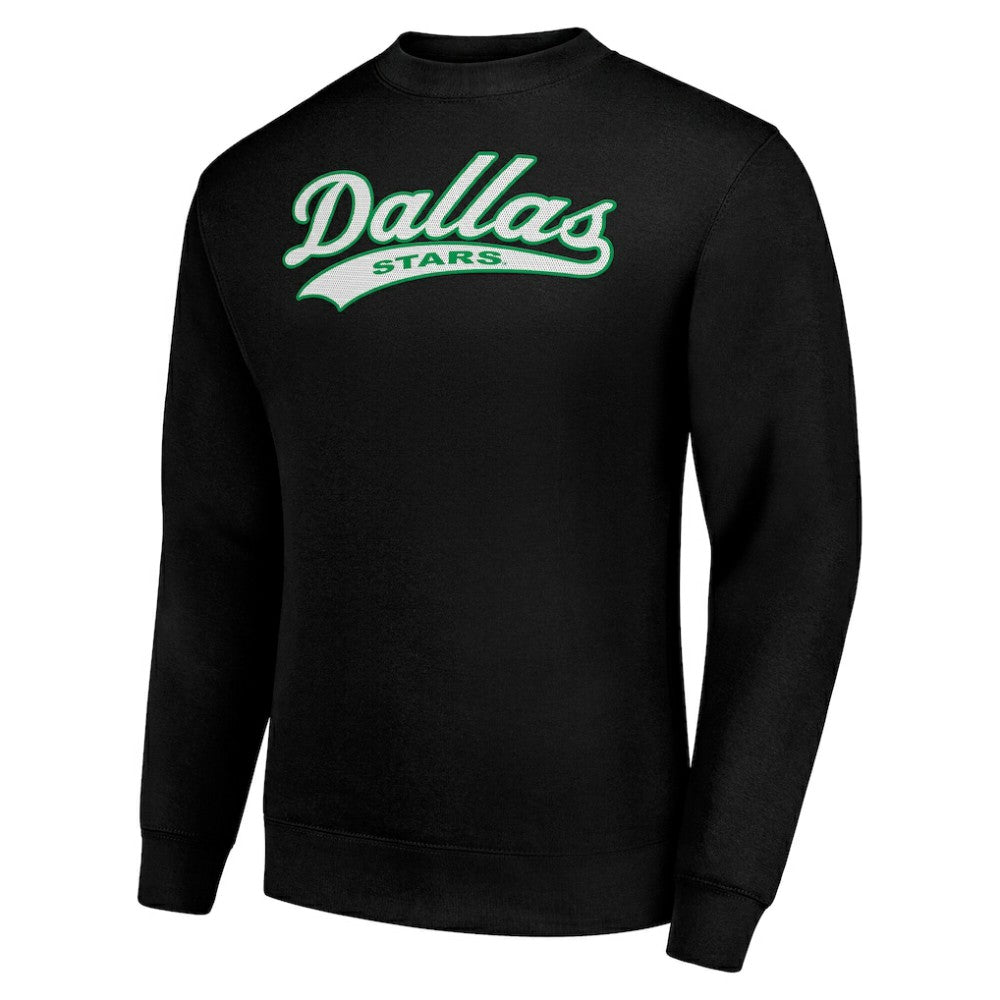 Dallas Stars Starter  Tailsweep City Pullover Sweatshirt - Black Sweatshirts