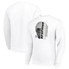 Pittsburgh Penguins Starter  Half Helmet Team Logo Pullover Sweatshirt - White Sweatshirts