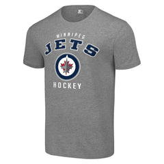 Winnipeg Jets Starter Logo T-Shirt - Heather Gray T-shirts