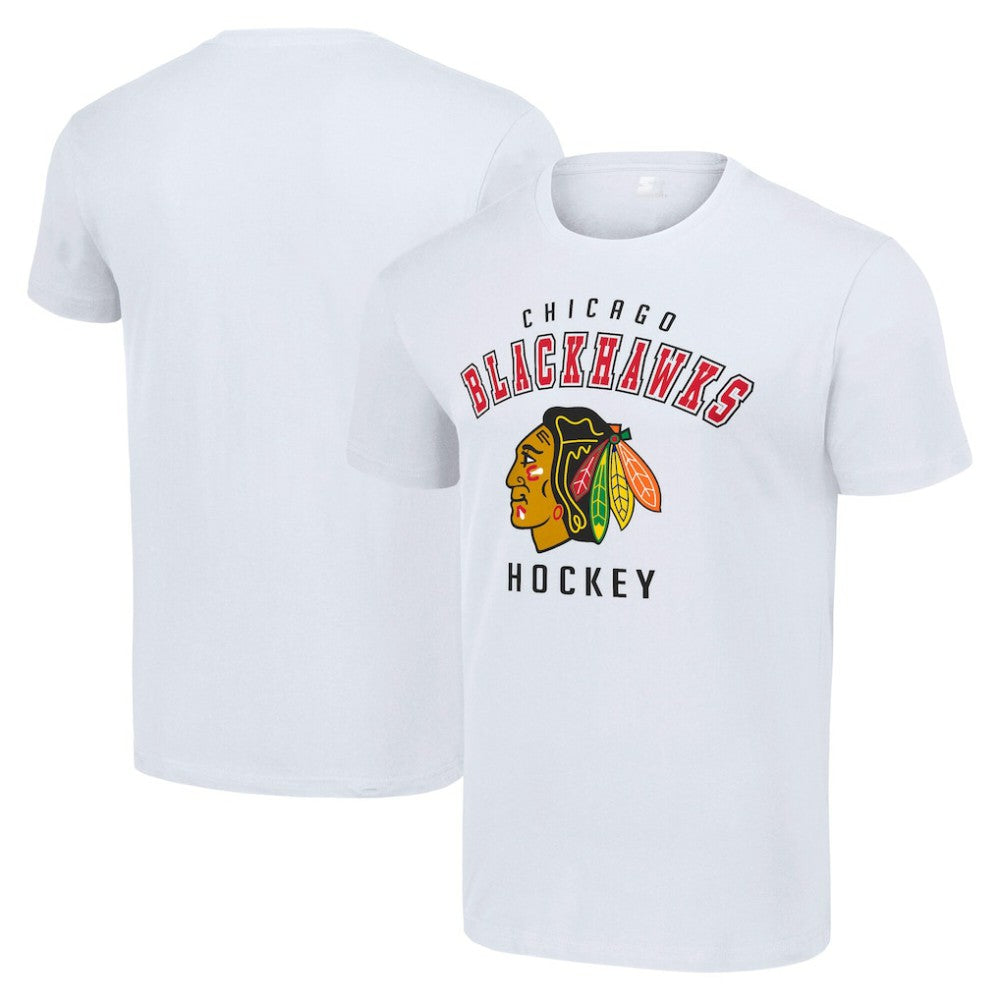 Chicago Blackhawks Starter Logo T-Shirt - White T-shirts