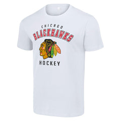 Chicago Blackhawks Starter Logo T-Shirt - White T-shirts