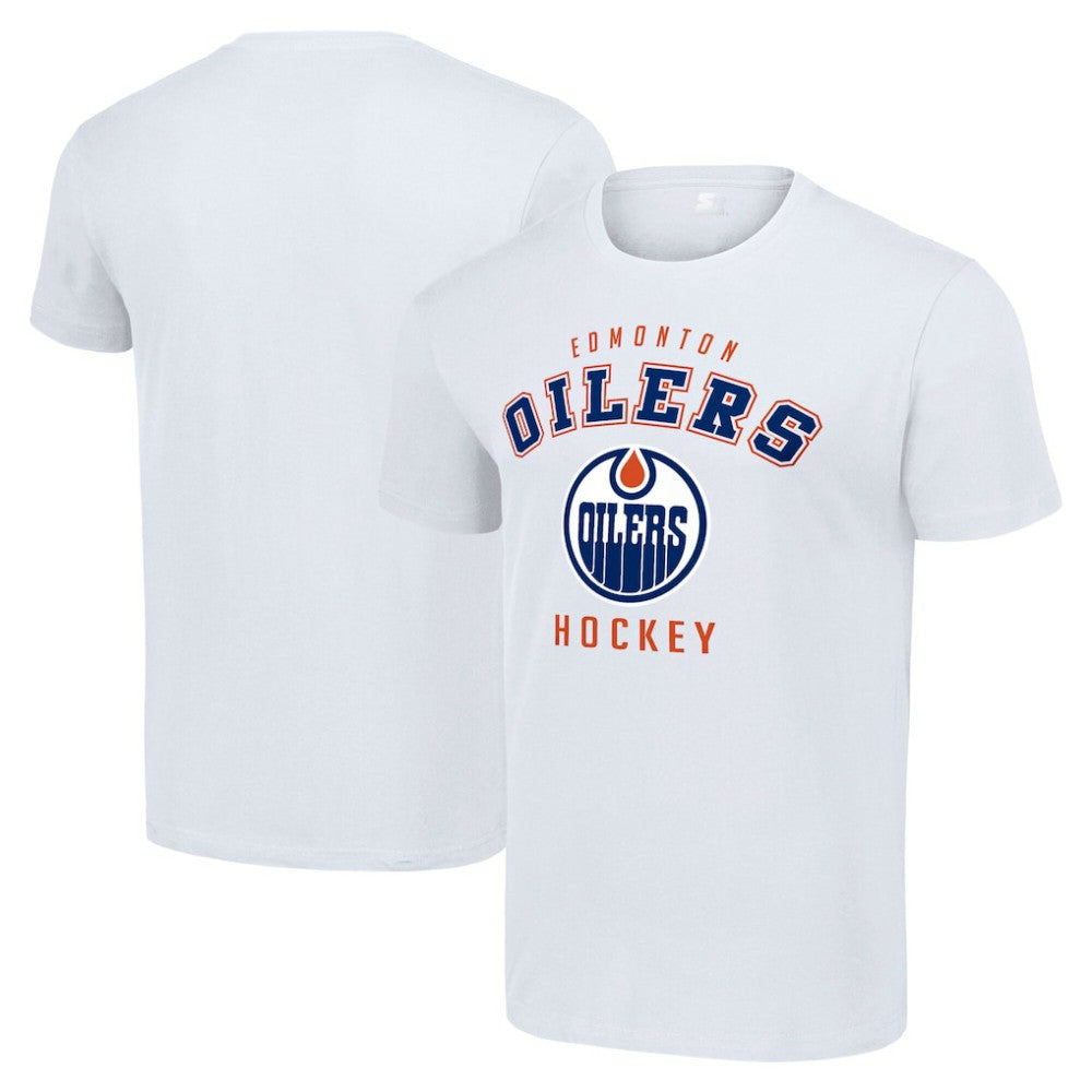 Edmonton Oilers Starter Logo T-Shirt - White T-shirts