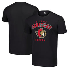 Ottawa Senators Starter Logo T-Shirt - Black T-shirts