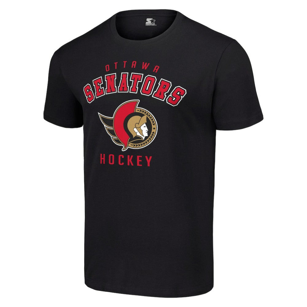 Ottawa Senators Starter Logo T-Shirt - Black T-shirts