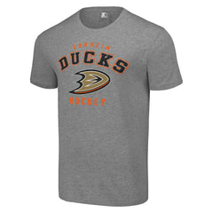 Anaheim Ducks Starter Logo T-Shirt - Heather Gray T-shirts
