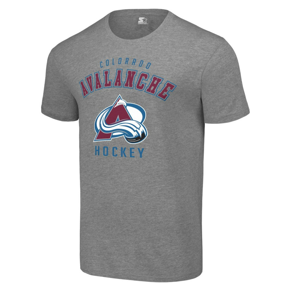 Colorado Avalanche Starter Logo T-Shirt - Heather Gray T-shirts