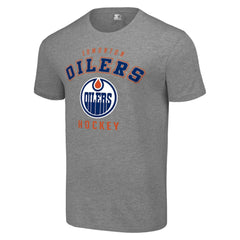Edmonton Oilers Starter Logo T-Shirt - Heather Gray T-shirts