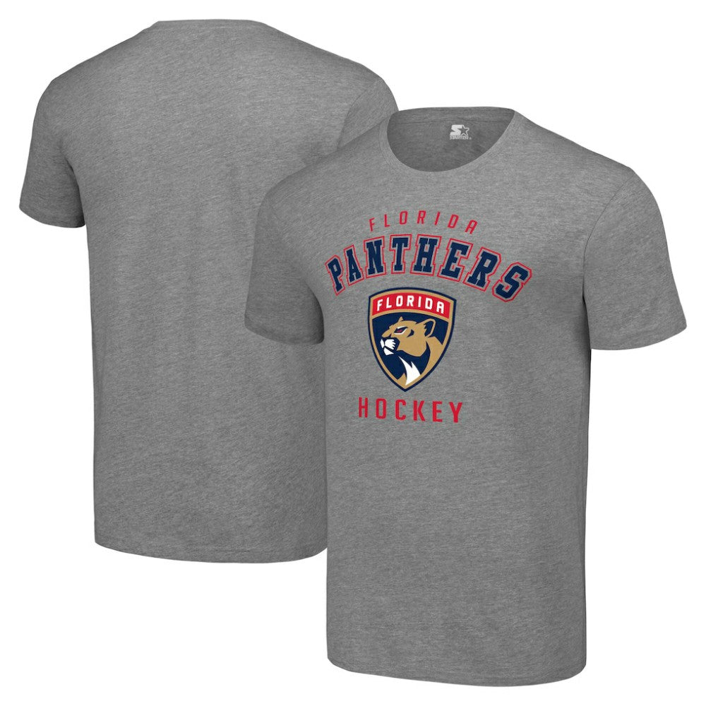 Florida Panthers Starter Logo T-Shirt - Heather Gray T-shirts