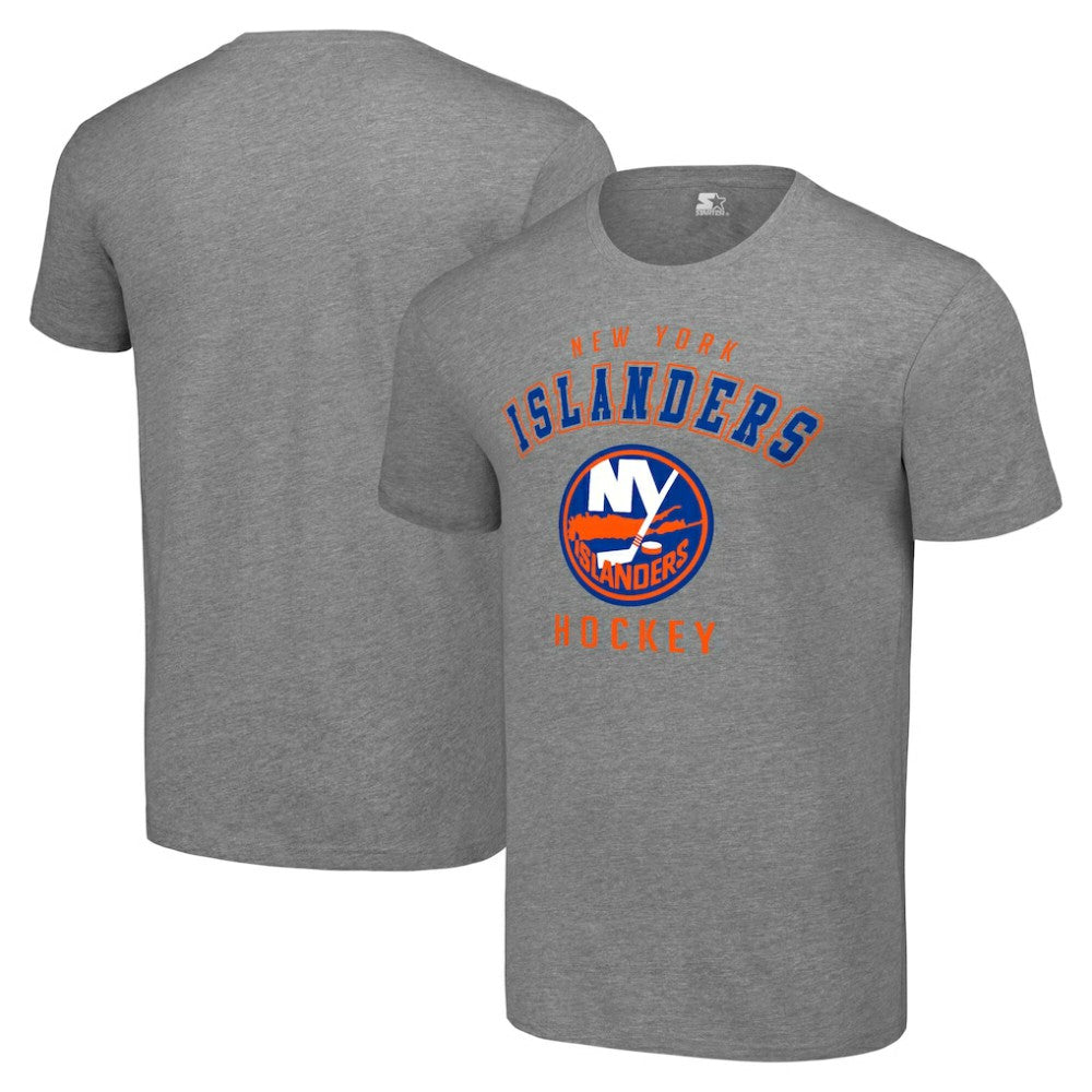 New York Islanders Starter Logo T-Shirt - Heather Gray T-shirts