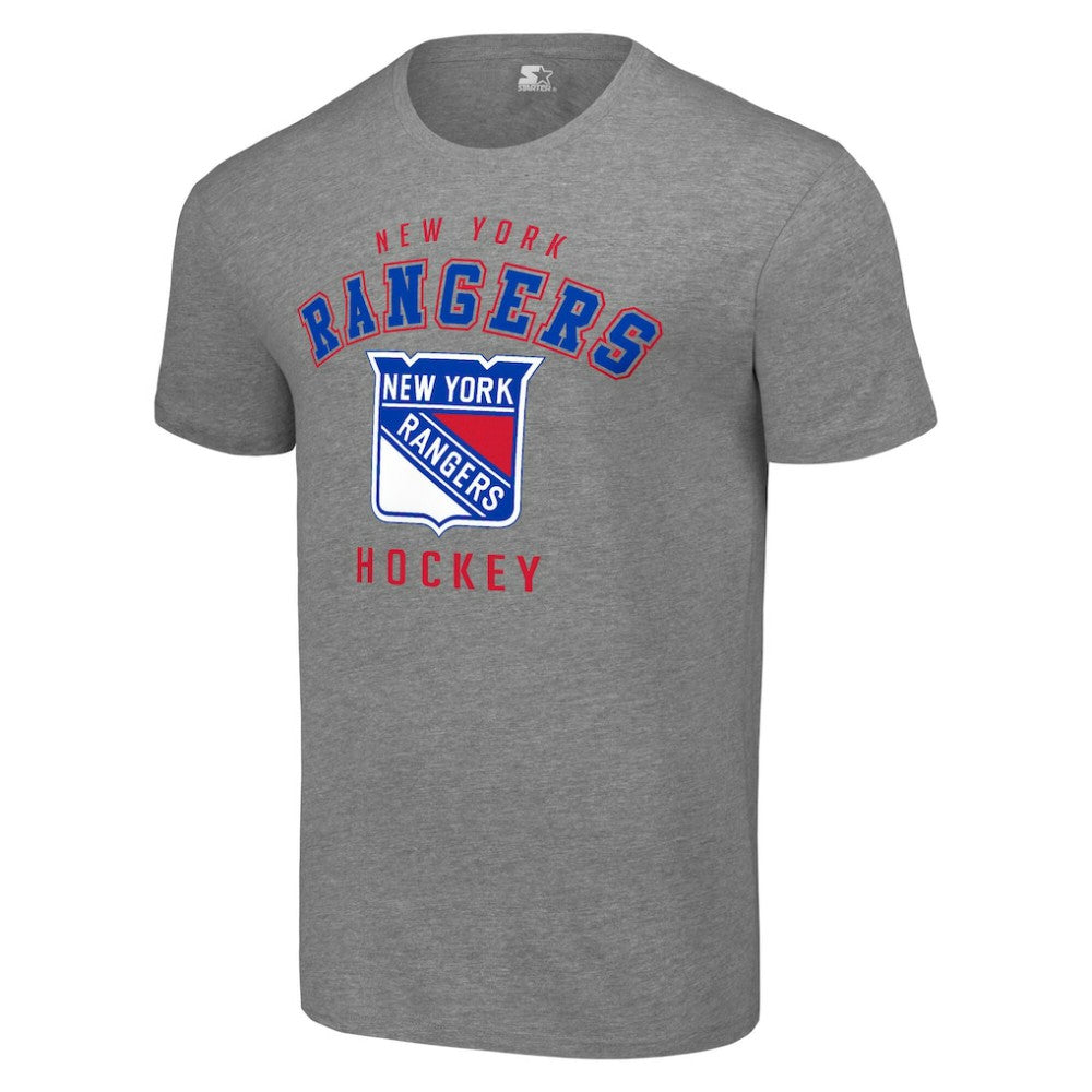 New York Rangers Starter Logo T-Shirt - Heather Gray T-shirts