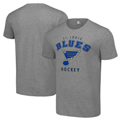 St. Louis Blues Starter Logo T-Shirt - Heather Gray T-shirts