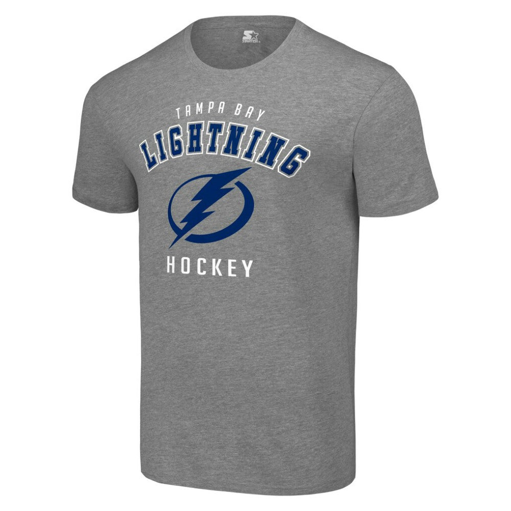 Tampa Bay Lightning Starter Logo T-Shirt - Heather Gray T-shirts