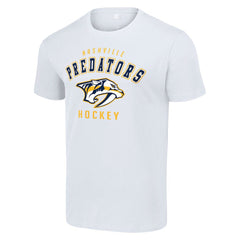Nashville Predators Starter Logo T-Shirt - White T-shirts