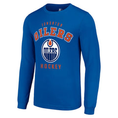 Edmonton Oilers Starter Logo Long Sleeve T-Shirt - Royal T-shirts