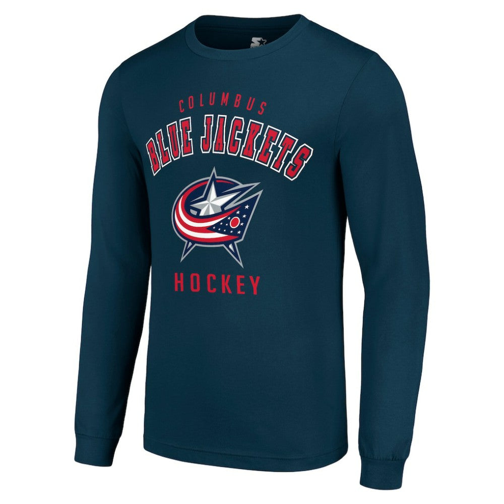 Columbus Blue Jackets Starter Logo Long Sleeve T-Shirt - Navy T-shirts