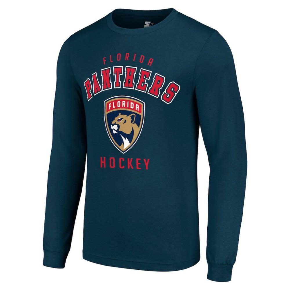 Florida Panthers Starter Logo Long Sleeve T-Shirt - Navy T-shirts