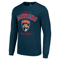 Florida Panthers Starter Logo Long Sleeve T-Shirt - Navy T-shirts