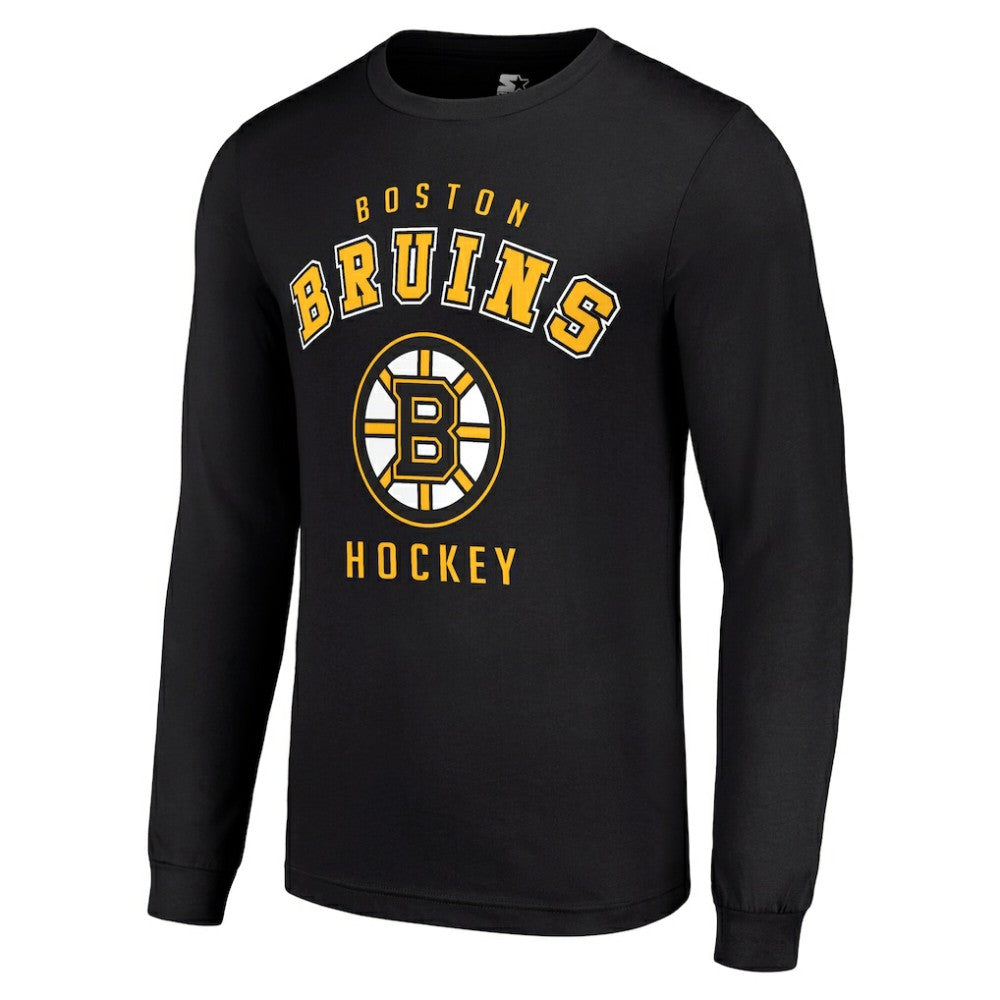 Boston Bruins Starter Logo Long Sleeve T-Shirt - Black T-shirts