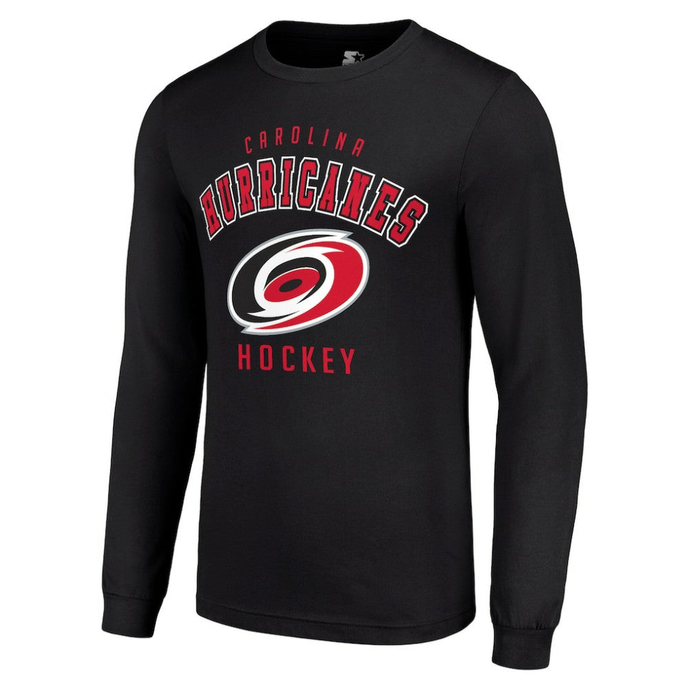 Carolina Hurricanes Starter Logo Long Sleeve T-Shirt - Black T-shirts