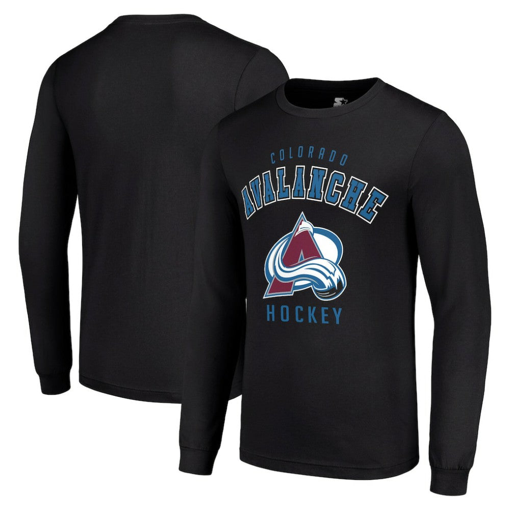 Colorado Avalanche Starter Logo Long Sleeve T-Shirt - Black T-shirts