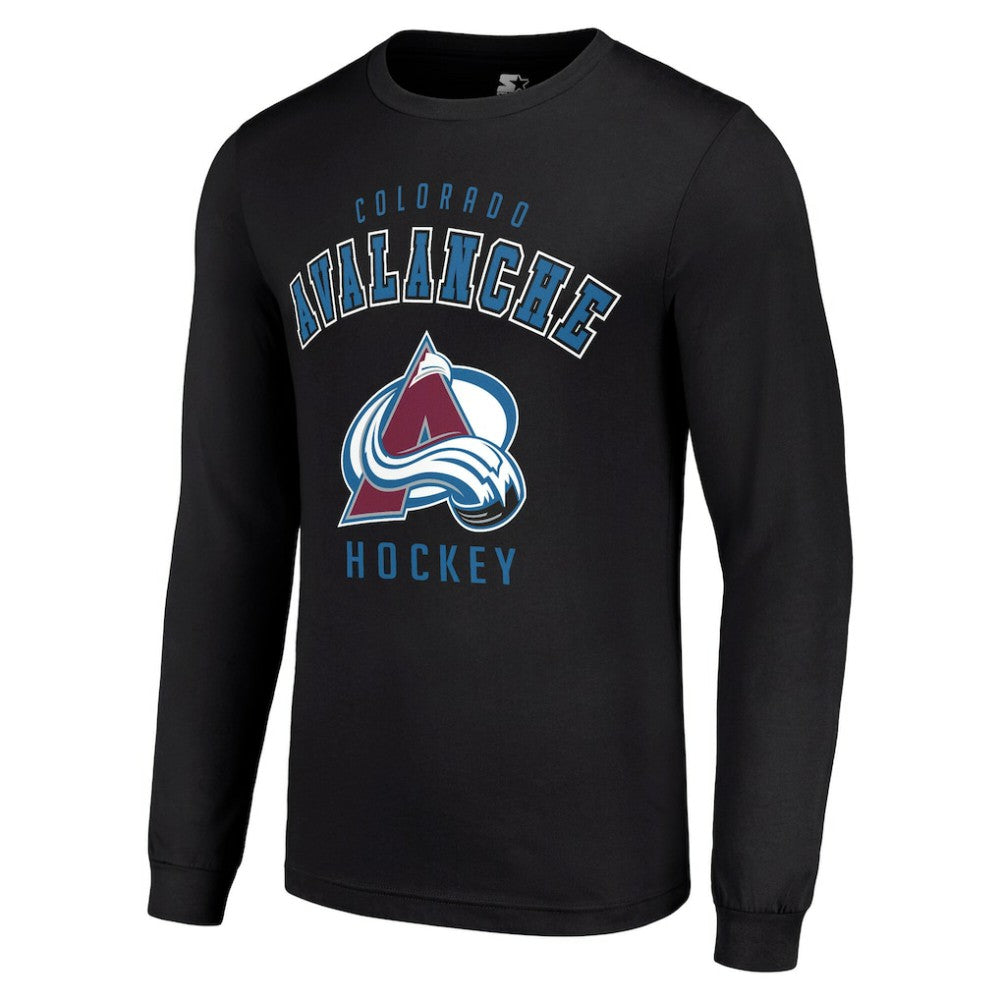 Colorado Avalanche Starter Logo Long Sleeve T-Shirt - Black T-shirts