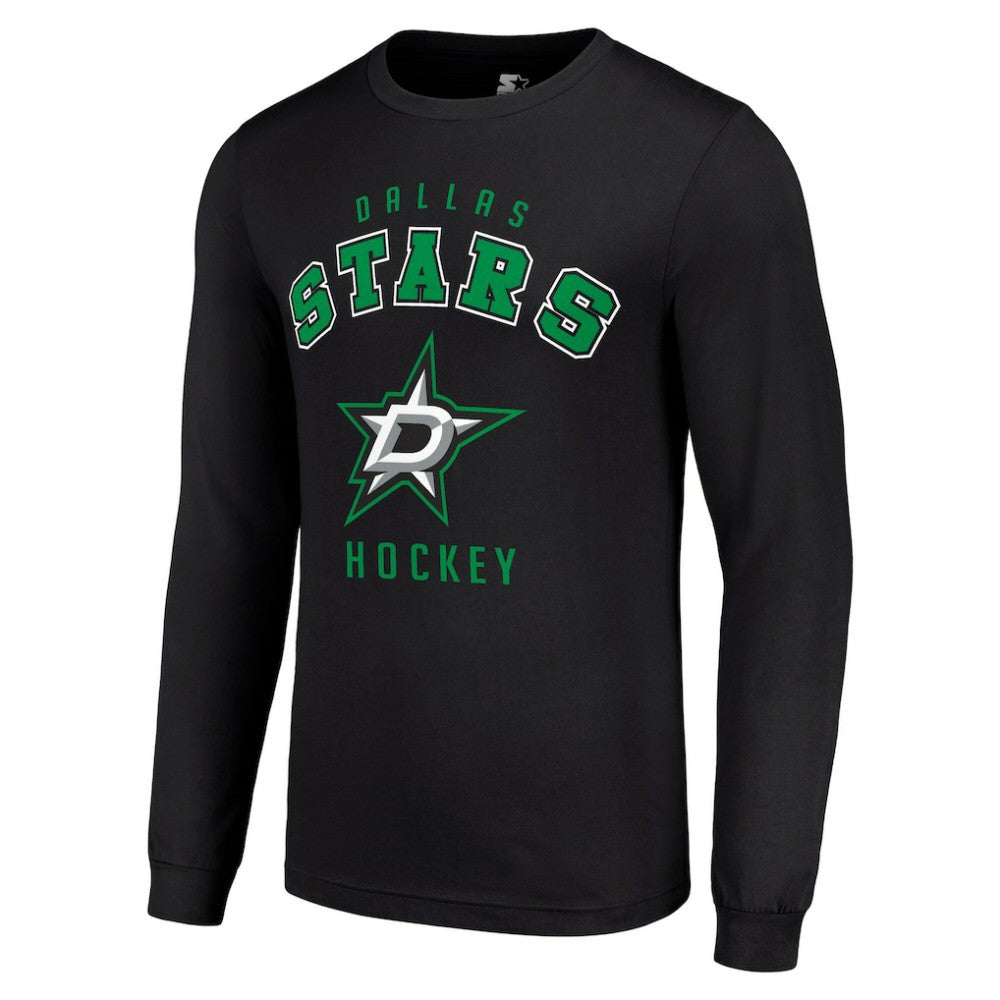 Dallas Stars Starter Logo Long Sleeve T-Shirt - Black T-shirts