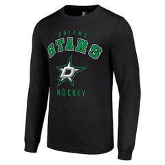 Dallas Stars Starter Logo Long Sleeve T-Shirt - Black T-shirts