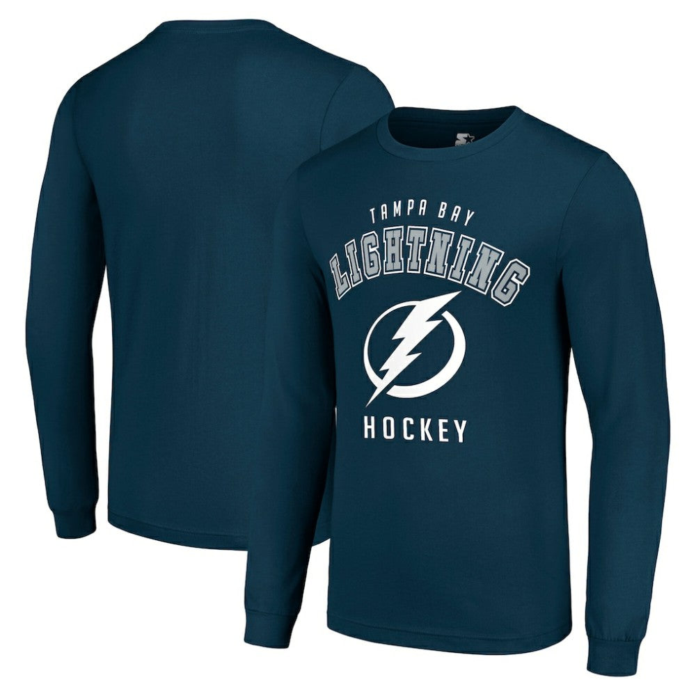 Tampa Bay Lightning Starter Logo Long Sleeve T-Shirt - Navy T-shirts