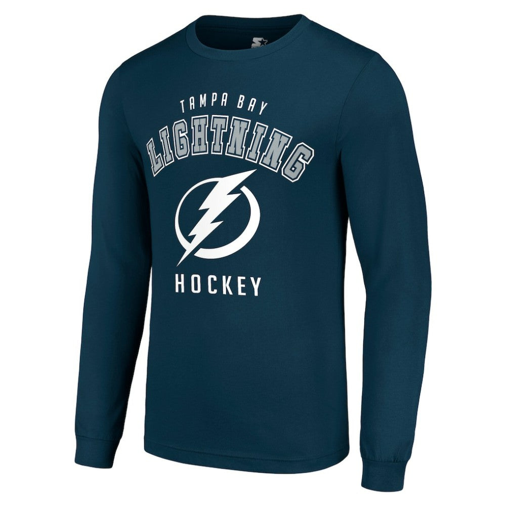 Tampa Bay Lightning Starter Logo Long Sleeve T-Shirt - Navy T-shirts