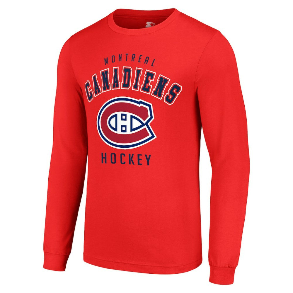 Montreal Canadiens Starter Logo Long Sleeve T-Shirt - Red T-shirts