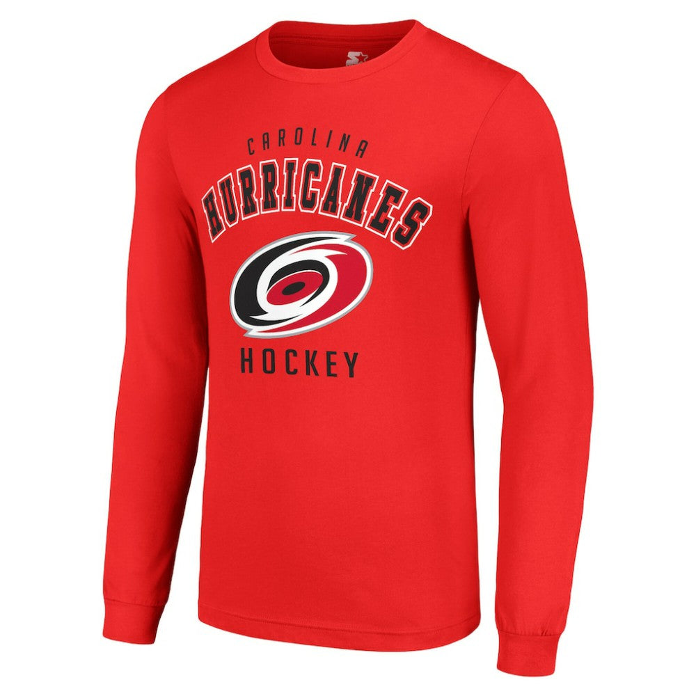 Carolina Hurricanes Starter Logo Long Sleeve T-Shirt - Red T-shirts