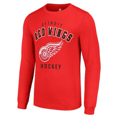 Detroit Red Wings Starter Logo Long Sleeve T-Shirt - Red T-shirts