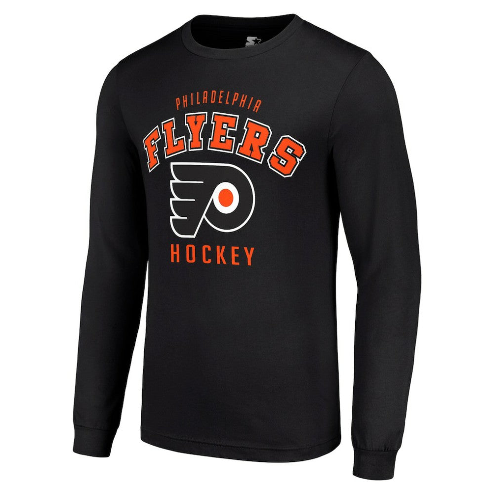 Philadelphia Flyers Starter Logo Long Sleeve T-Shirt - Black T-shirts