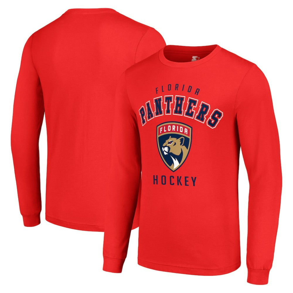 Florida Panthers Starter Logo Long Sleeve T-Shirt - Red T-shirts