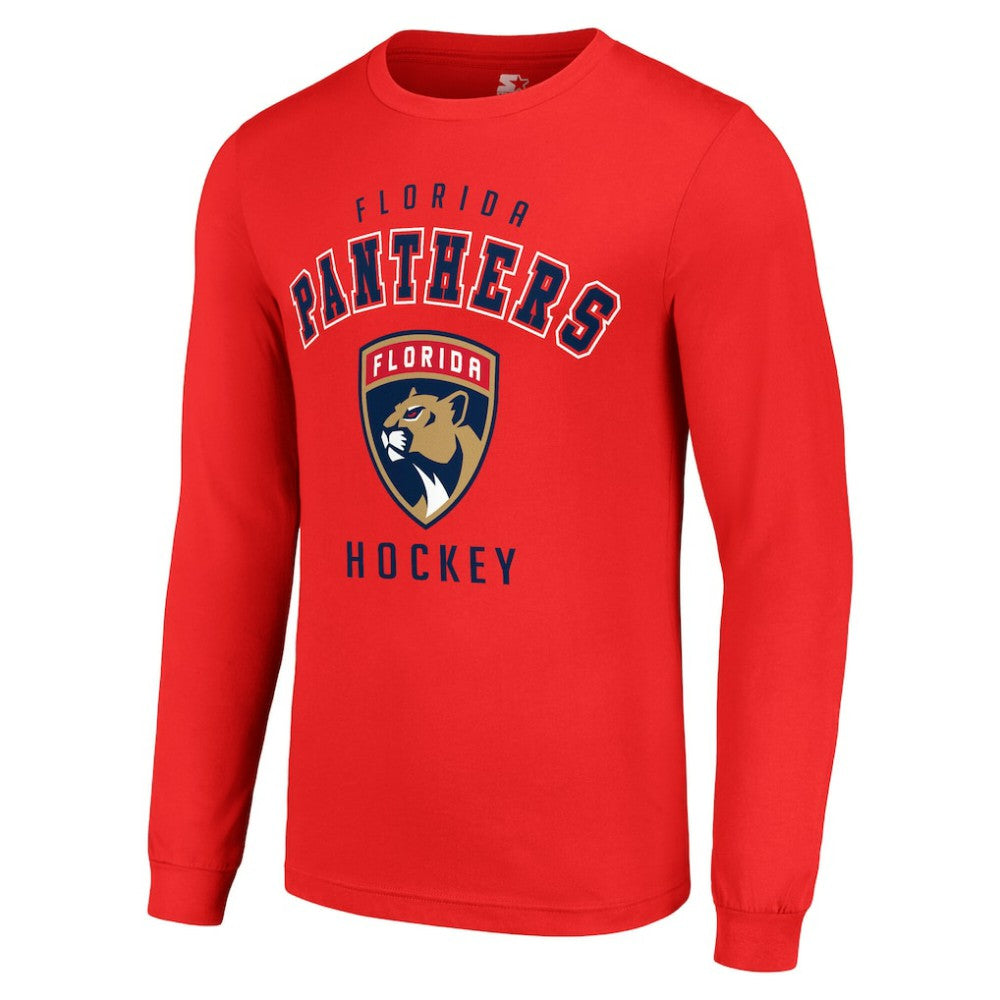 Florida Panthers Starter Logo Long Sleeve T-Shirt - Red T-shirts