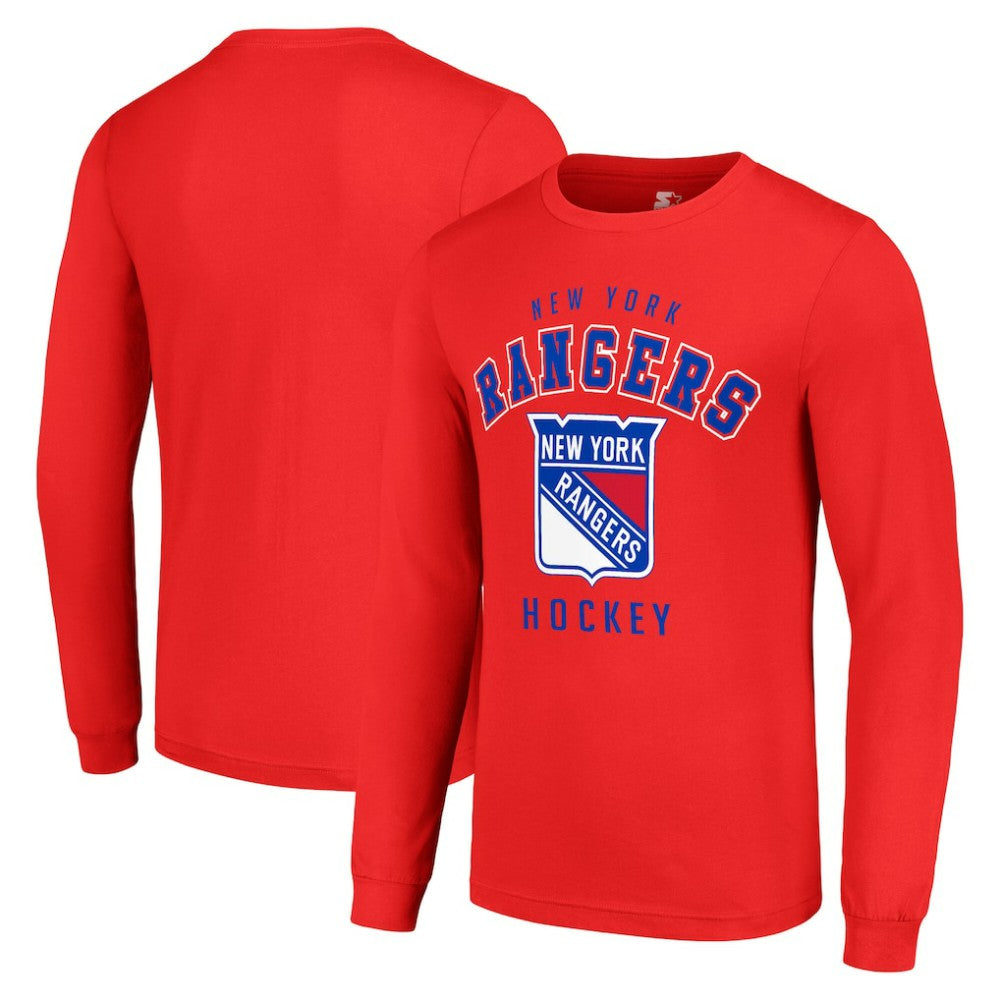 New York Rangers Starter Logo Long Sleeve T-Shirt - Red T-shirts